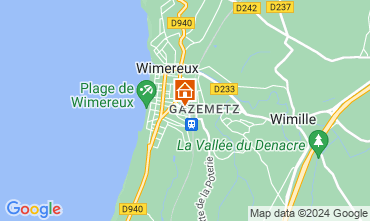 Mapa Wimereux Villa 122959