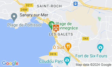 Mapa Six Fours Les Plages Apartamento 102070