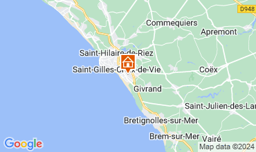 Mapa Saint-Gilles-Croix-de-Vie Casa 120071