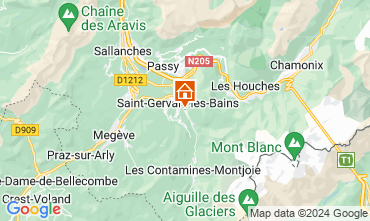 Mapa Saint Gervais Mont-Blanc Chalet 48749