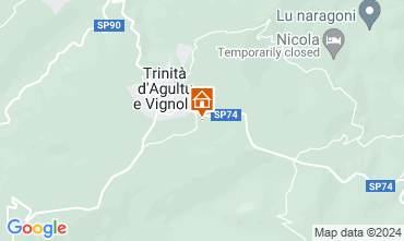 Mapa Trinit d'Agultu e Vignola Apartamento 76423