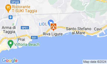 Mapa Santo Stefano al Mare Apartamento 115283