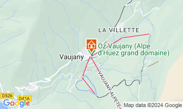 Mapa Vaujany Apartamento 15733