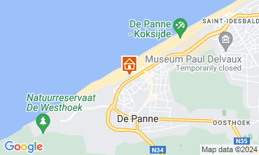 Mapa La Panne Apartamento 9556