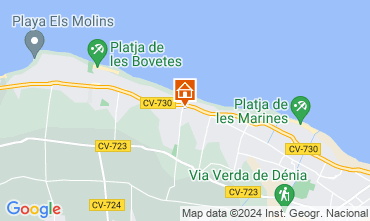 Mapa Denia Bungalow 75949