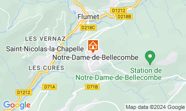 Mapa Notre Dame de Bellecombe Chalet 120677