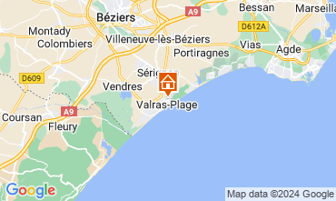 Mapa Valras-Plage Apartamento 69389