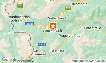 Mapa Sauze d'Oulx Apartamento 74041