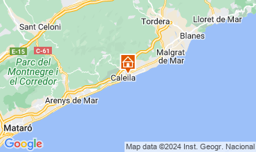 Mapa Calella de Mar Apartamento 8169