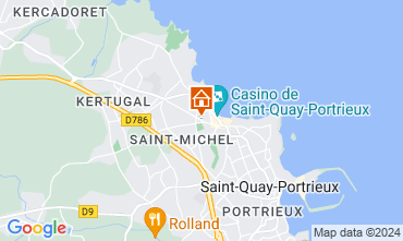 Mapa Saint Quay Portrieux Villa 125300