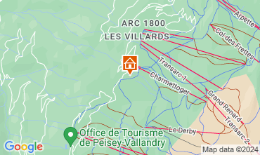 Mapa Les Arcs Chalet 131