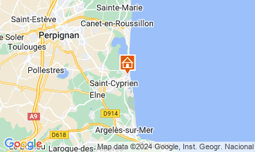 Mapa Saint Cyprien Plage Estudio 8732