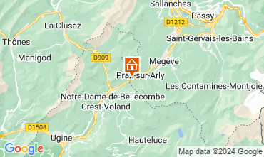 Mapa Praz sur Arly Chalet 122698