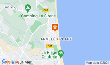 Mapa Argeles sur Mer Apartamento 93461