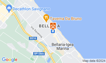 Mapa Bellaria Igea Marina Apartamento 76604