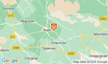 Mapa Aups Villa 95613