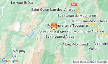 Mapa Saint Sorlin d'Arves Apartamento 39437