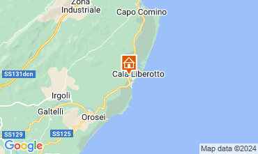 Mapa Cala Liberotto Apartamento 96082