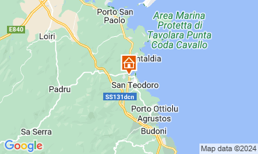 Mapa San Teodoro Apartamento 71515