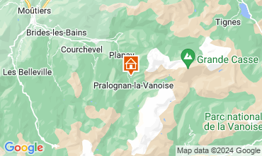 Mapa Pralognan la Vanoise Chalet 44318