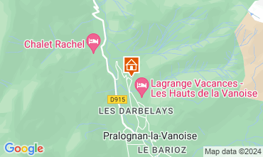 Mapa Pralognan la Vanoise Chalet 44318