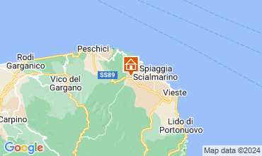 Mapa Vieste Villa 109613