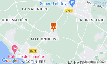 Mapa Saint Pierre d'Olron Villa 84404