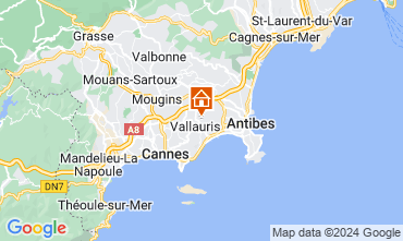 Mapa Cannes Villa 123238