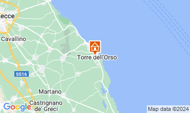 Mapa Torre dell'Orso Apartamento 103652