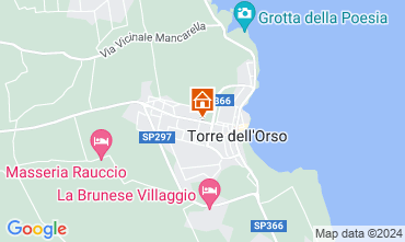 Mapa Torre dell'Orso Apartamento 103652