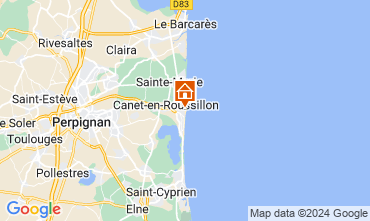 Mapa Canet-en-Roussillon Apartamento 113306