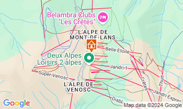 Mapa Les 2 Alpes Apartamento 1219