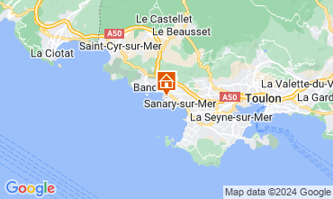 Mapa Sanary-sur-Mer Apartamento 128564