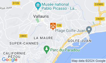 Mapa Cannes Villa 122240