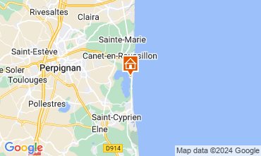 Mapa Canet-en-Roussillon Mobil home 128460