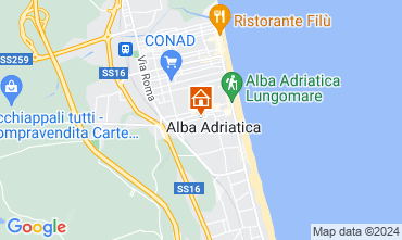 Mapa Alba Adriatica Apartamento 118596