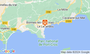 Mapa Le Lavandou Estudio 105610