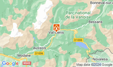 Mapa Termignon la Vanoise Apartamento 74406