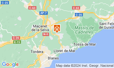 Mapa Lloret de Mar Villa 128242