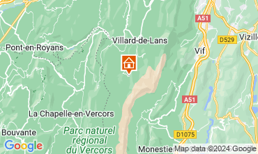 Mapa Villard de Lans - Correnon en Vercors Estudio 122229