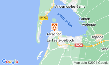 Mapa Arcachon Apartamento 109694