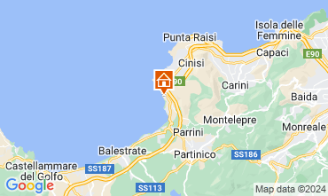 Mapa Terrasini Villa 128714