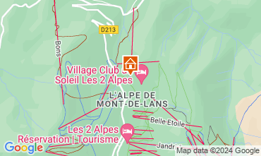 Mapa Les 2 Alpes Apartamento 1242