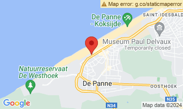 Mapa La Panne Apartamento 9558