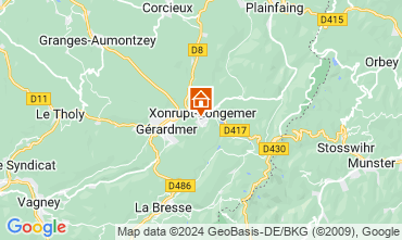 Mapa Grardmer Chalet 4579