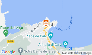 Mapa Calvi Apartamento 120934