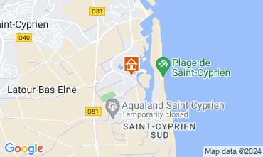 Mapa Saint Cyprien Plage Apartamento 108599