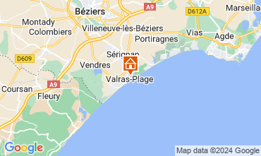 Mapa Valras-Plage Apartamento 109062