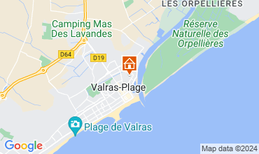 Mapa Valras-Plage Apartamento 109062