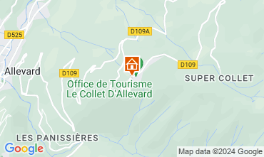 Mapa Le Collet d'Allevard Apartamento 88530